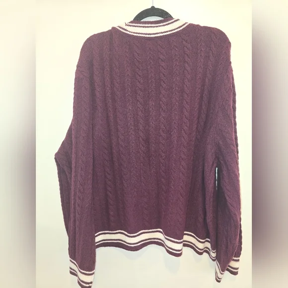 Victoria Secret Pink Purple V-Neck Sweater Size Xxl Nwt - Picture 7 of 8